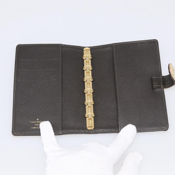 LOUIS VUITTON Monogram Mini Agenda PM Day Planner Cover Khaki R20911 Auth 213068