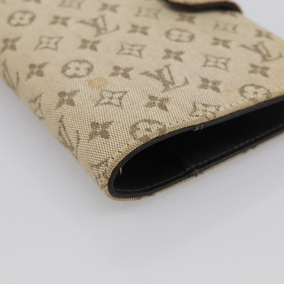 LOUIS VUITTON Monogram Mini Agenda PM Day Planner Cover Khaki R20911 Auth 213068