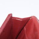 Cartier Must Line Clutch Bag Leather Bordeaux Gold Auth 213069A-18