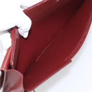Cartier Must Line Clutch Bag Leather Bordeaux Gold Auth 213069A-20