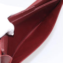 Cartier Must Line Clutch Bag Leather Bordeaux Gold Auth 213069A-21