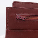Cartier Must Line Clutch Bag Leather Bordeaux Gold Auth 213069A-22