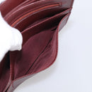Cartier Must Line Clutch Bag Leather Bordeaux Gold Auth 213069A-25