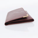 Cartier Must Line Clutch Bag Leather Bordeaux Gold Auth 213069A-4