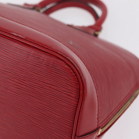 LOUIS VUITTON Epi Alma Hand Bag Castilian Red M52147 LV Auth 213072
