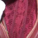 Cartier Must Line Shoulder Bag Leather Bordeaux Gold Auth 213073A-20
