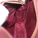 Cartier Must Line Shoulder Bag Leather Bordeaux Gold Auth 213073A-21