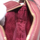 Cartier Must Line Shoulder Bag Leather Bordeaux Gold Auth 213073A-22