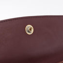 Cartier Must Line Shoulder Bag Leather Bordeaux Gold Auth 213073A-26