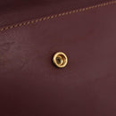 Cartier Must Line Shoulder Bag Leather Bordeaux Gold Auth 213073A-27