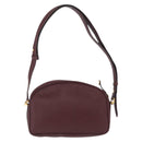 Cartier Must Line Shoulder Bag Leather Bordeaux Gold Auth 213073A-3