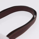 Cartier Must Line Shoulder Bag Leather Bordeaux Gold Auth 213073A-8