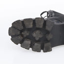 PRADA Combat Boots Brushed leather 45 Black Auth 213075-23