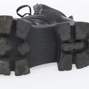 PRADA Combat Boots Brushed leather 45 Black Auth 213075-24