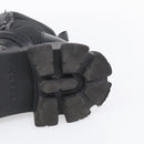 PRADA Combat Boots Brushed leather 45 Black Auth 213075-25