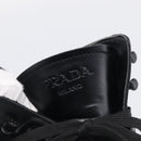 PRADA Combat Boots Brushed leather 45 Black Auth 213075-27