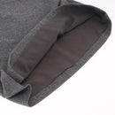 CHANEL Gancini Skirt Wool 38 Gray CC Auth 213077M-9