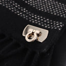 CHANEL Gancini Skirt Cotton Black CC Auth 213078M-3