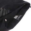CHANEL Gancini Skirt Cotton Black CC Auth 213078M-4