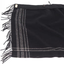 CHANEL Gancini Skirt Cotton Black CC Auth 213078M-6