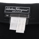 CHANEL Gancini Skirt Cotton Black CC Auth 213078M-9