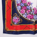 GUCCI Scarf Silk Navy Auth 213082-8