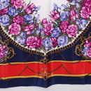 GUCCI Scarf Silk Navy Auth 213082-9
