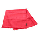 BVLGARI Stole Silk Red Auth 213083M-1