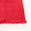 BVLGARI Stole Silk Red Auth 213083M-11