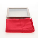 BVLGARI Stole Silk Red Auth 213083M-18