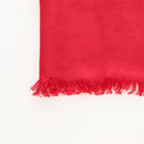 BVLGARI Stole Silk Red Auth 213083M-3