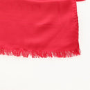 BVLGARI Stole Silk Red Auth 213083M-4