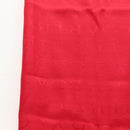 BVLGARI Stole Silk Red Auth 213083M-5