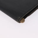 CHANEL Bifold Wallet Caviar Skin Black Gold CC Auth 213086-11
