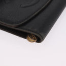 CHANEL Bifold Wallet Caviar Skin Black Gold CC Auth 213086-8