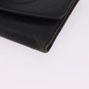 CHANEL Bifold Wallet Caviar Skin Black Gold CC Auth 213086-9