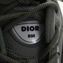 Christian Dior B30 Countdown Sneakers mesh 44 Gray Khaki Auth 213131SAM-10