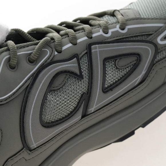 Christian Dior B30 Countdown Sneakers mesh 44 Gray Khaki Auth 213131SAM