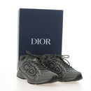 Christian Dior B30 Countdown Sneakers mesh 44 Gray Khaki Auth 213131SAM-24