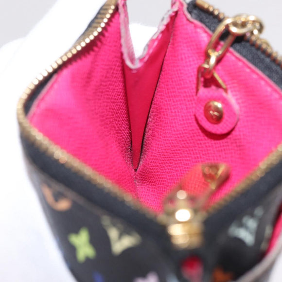 LOUIS VUITTON Monogram Multicolor Pochette Cles NM Black M60279 LV Auth 213132V