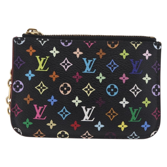 LOUIS VUITTON Monogram Multicolor Pochette Cles NM Black M60279 LV Auth 213132V