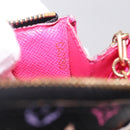 LOUIS VUITTON Monogram Multicolor Pochette Cles NM Black M60279 LV Auth 213132V-21
