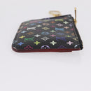 LOUIS VUITTON Monogram Multicolor Pochette Cles NM Black M60279 LV Auth 213132V-4