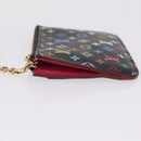 LOUIS VUITTON Monogram Multicolor Pochette Cles NM Black M60279 LV Auth 213132V-5