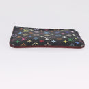 LOUIS VUITTON Monogram Multicolor Pochette Cles NM Black M60279 LV Auth 213132V-9