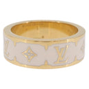 LOUIS VUITTON Nanogram Enamel Ring metal L Gold M1565L Auth 213133M-1