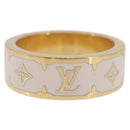 LOUIS VUITTON Nanogram Enamel Ring metal L Gold M1565L Auth 213133M-2
