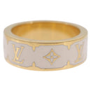 LOUIS VUITTON Nanogram Enamel Ring metal L Gold M1565L Auth 213133M-4