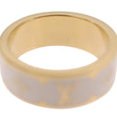 LOUIS VUITTON Nanogram Enamel Ring metal L Gold M1565L Auth 213133M-7