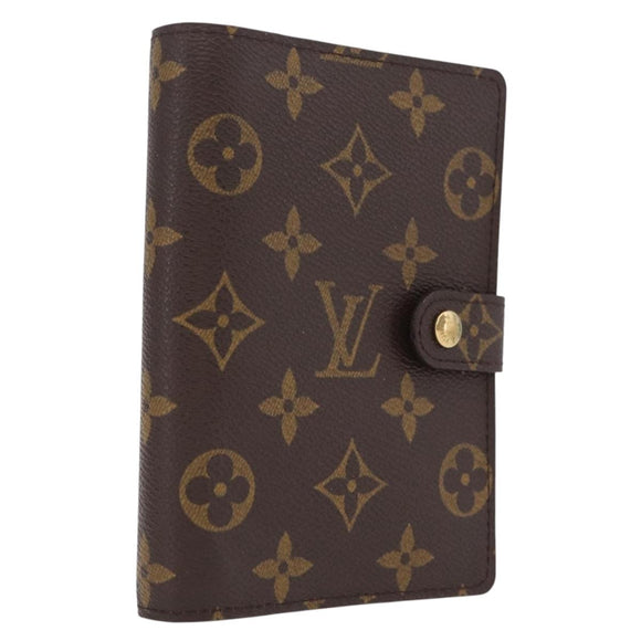 LOUIS VUITTON Monogram Agenda PM Day Planner Cover R20005 LV Auth 213134M